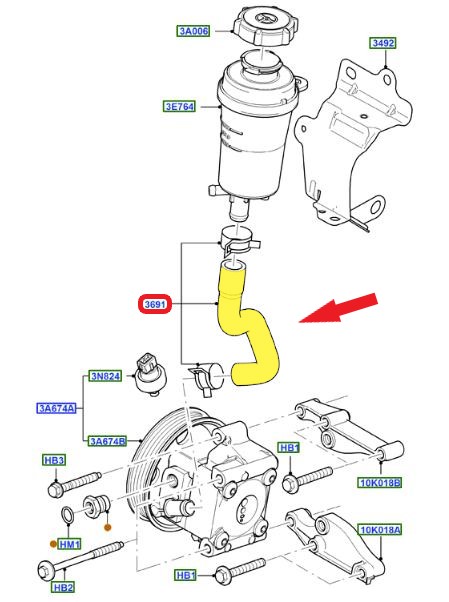 HYDRAULIC STEERING HOSE