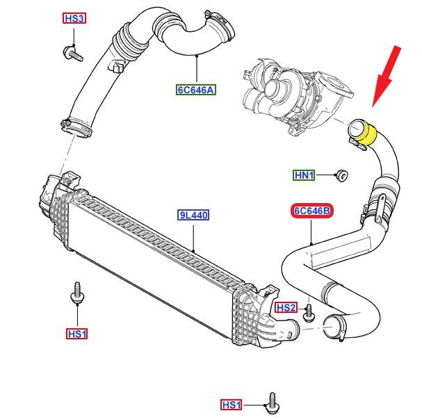 TURBO HOSEEXCLUDING METAL PIPE 