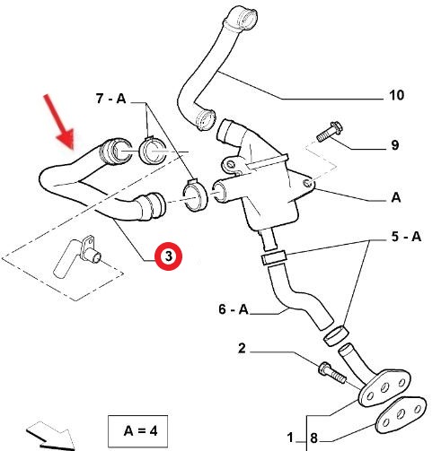 ENGINE VENTILATION HOSEEXCLUDING PLASTIC PIPE 