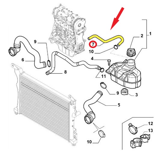 SPARE WATER TANK HOSE