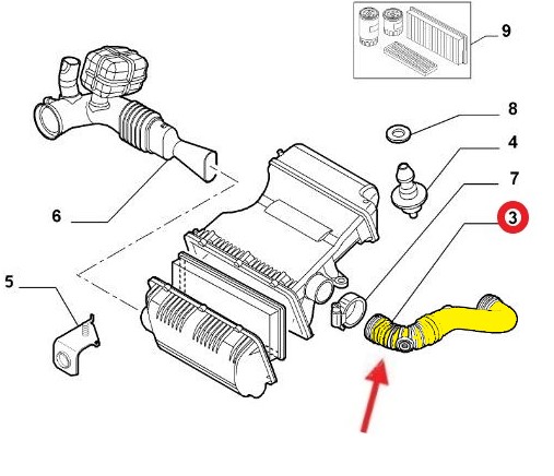 AIR FILTER PIPE