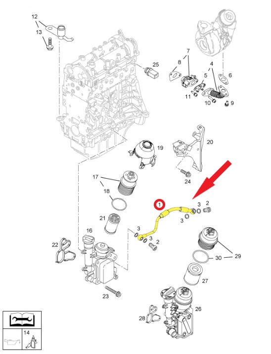 TURBO LUBRICATION PIPE