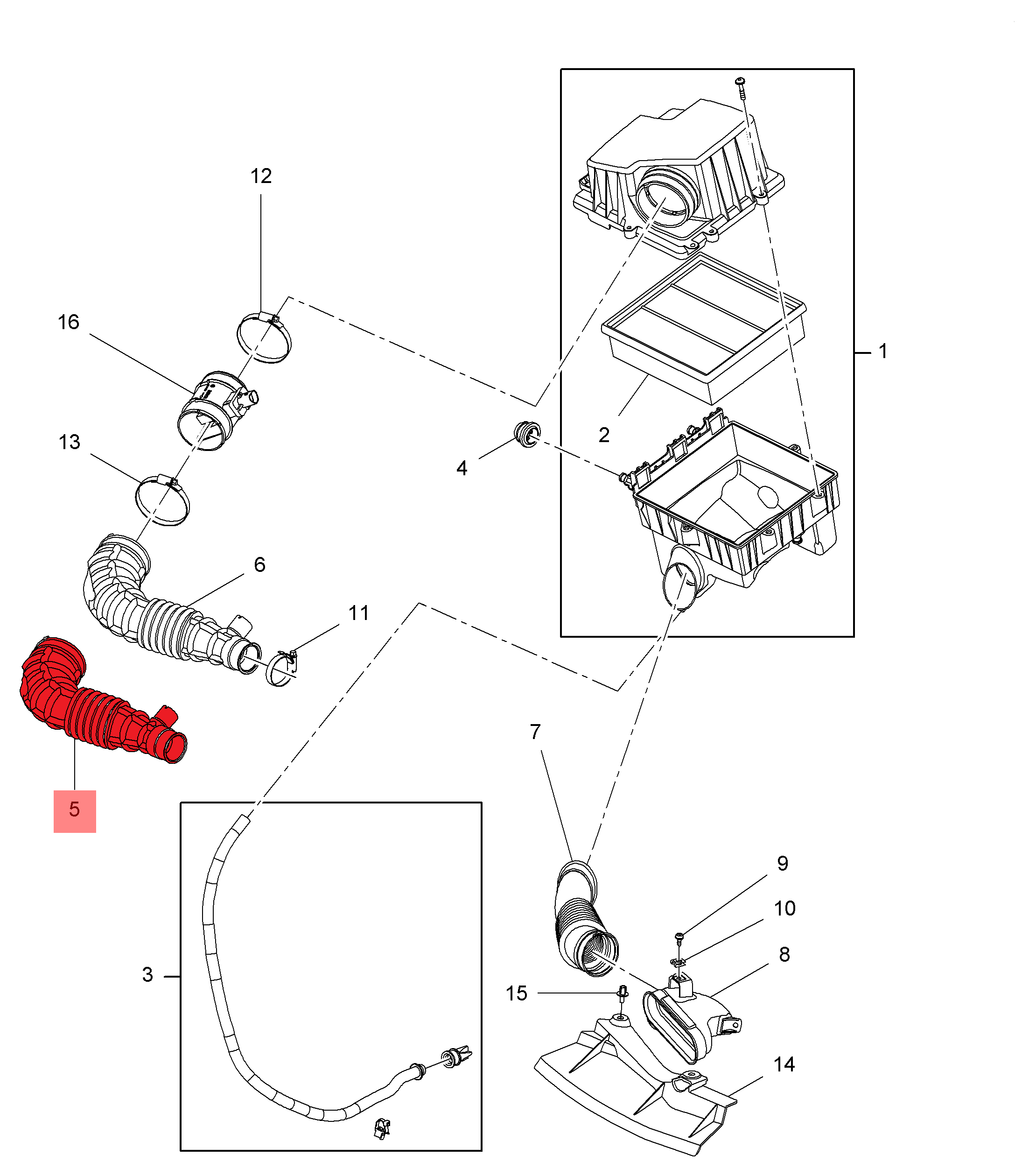 AIR FILTER HOSE
