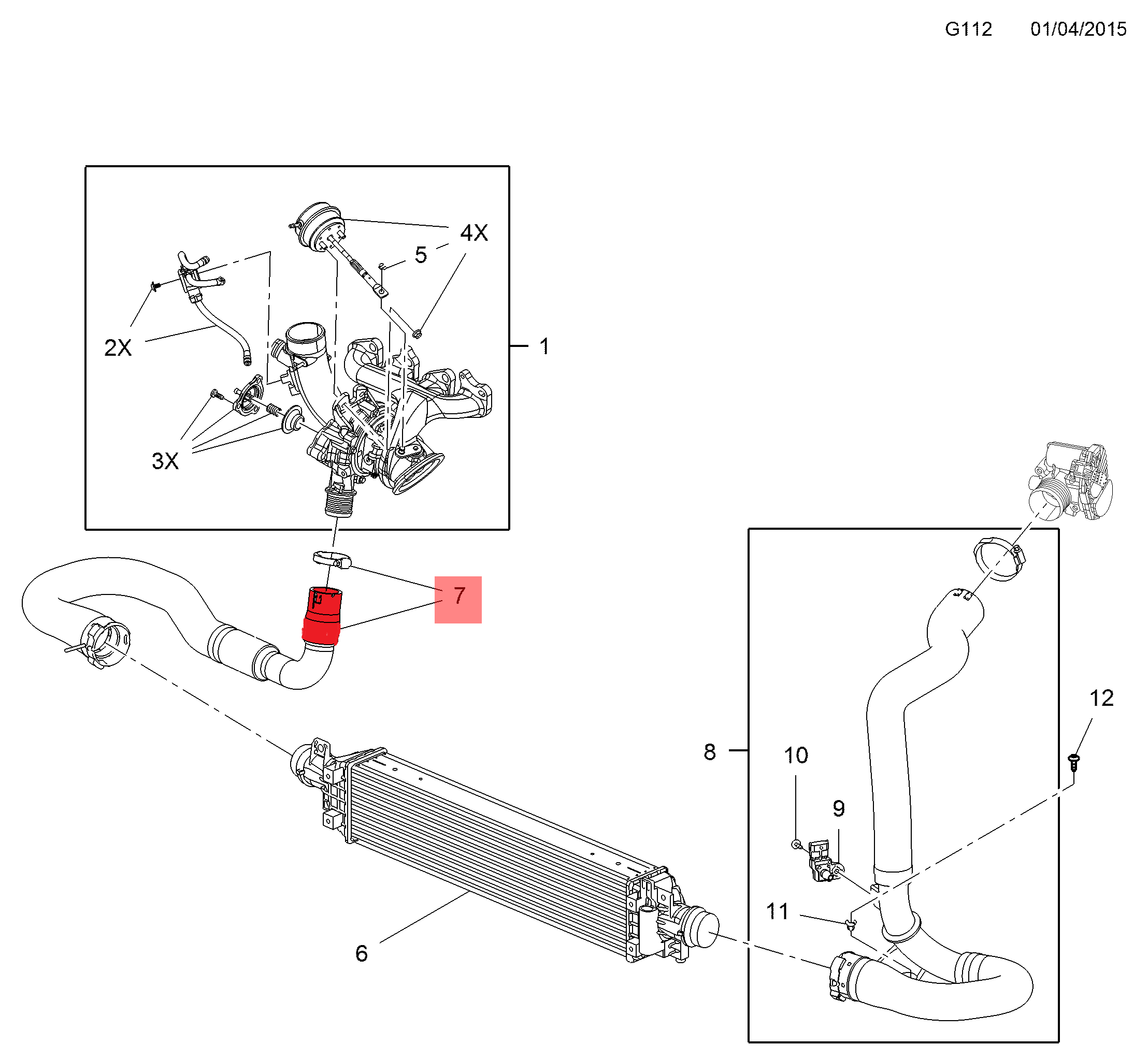 TURBO HOSEEXCLUDING METAL PIPE 
