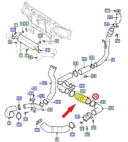TURBO HOSE2 LAYERS POLYESTER HAS BEEN USED