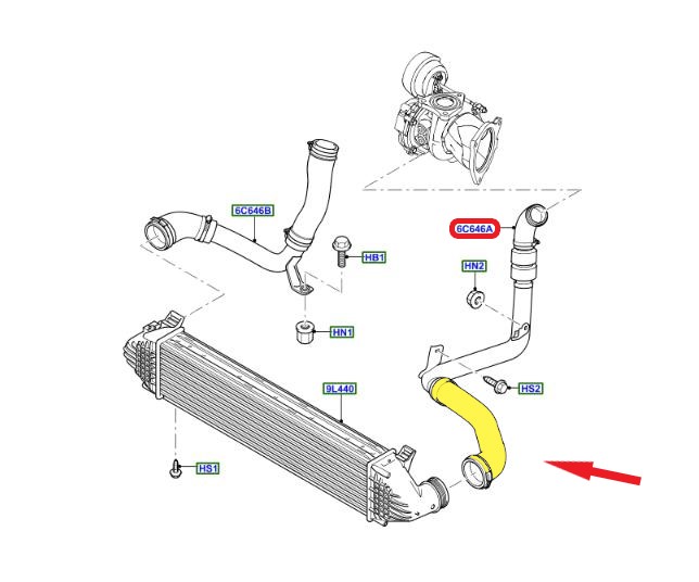 TURBO HOSEEXCLUDING METAL PIPE 