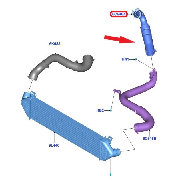 TURBO HOSEEXCLUDING METAL PIPE 