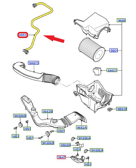 ENGINE VENTILATION PIPE