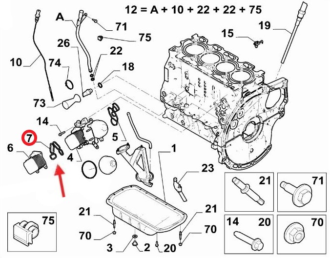 OIL COOLER GASKET