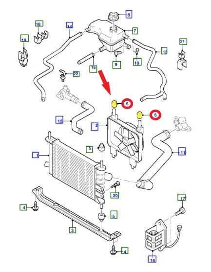 RADIATOR HOLDER RUBBER