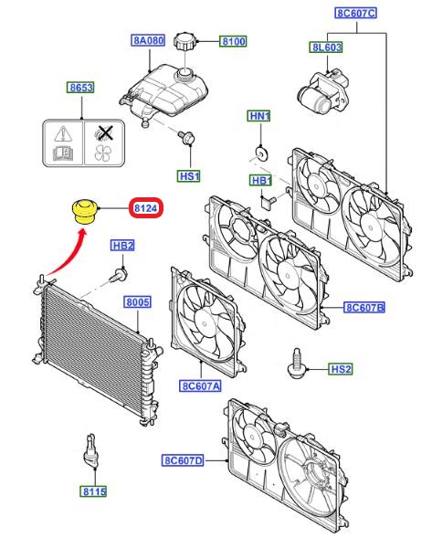 RADIATOR HOLDER RUBBER