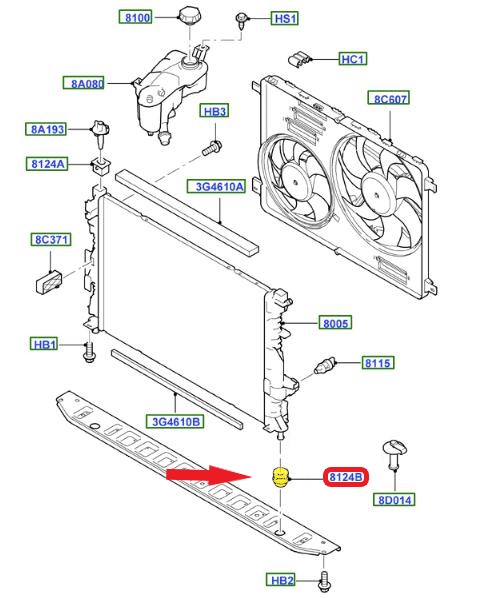 RADIATOR HOLDER RUBBER
