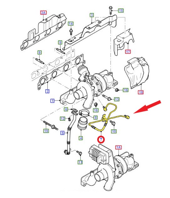 TURBO LUBRICATION PIPE