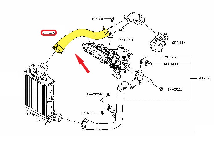 TURBO HOSEEXCLUDING PLASTIC PIPE 