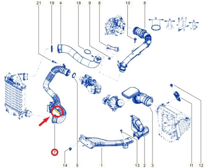 TURBO PIPE HOSEEXCLUDING PLASTIC PIPE 