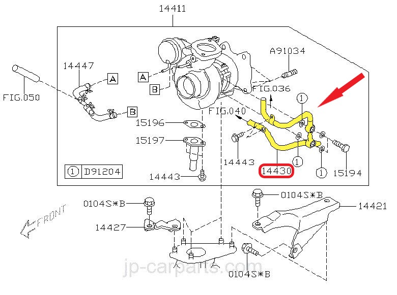 TURBO LUBRICATION PIPE