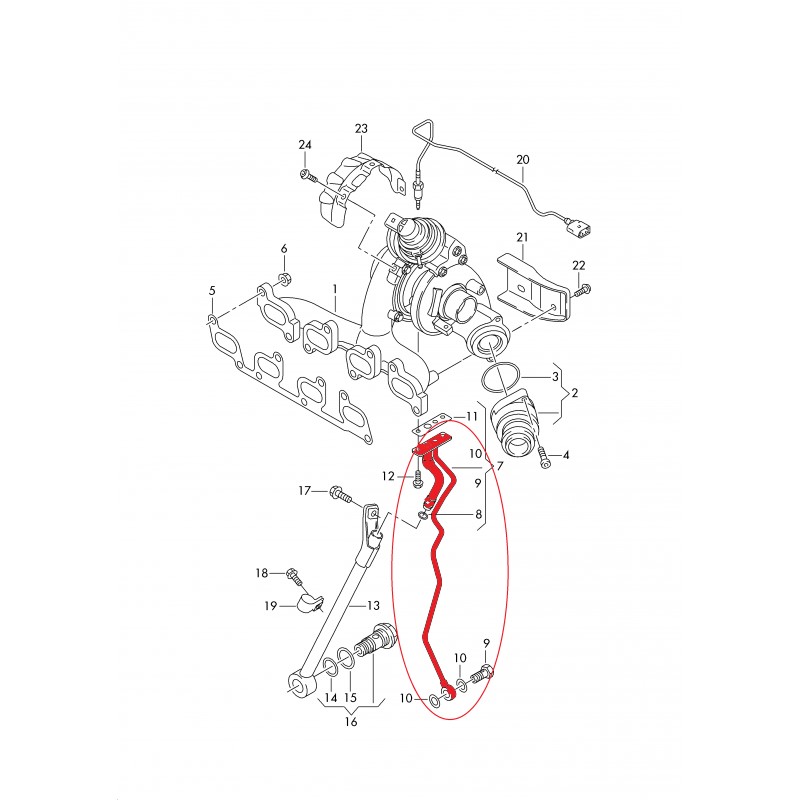 TURBO LUBRICATION PIPE