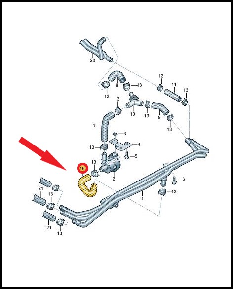WATER PUMP HOSE