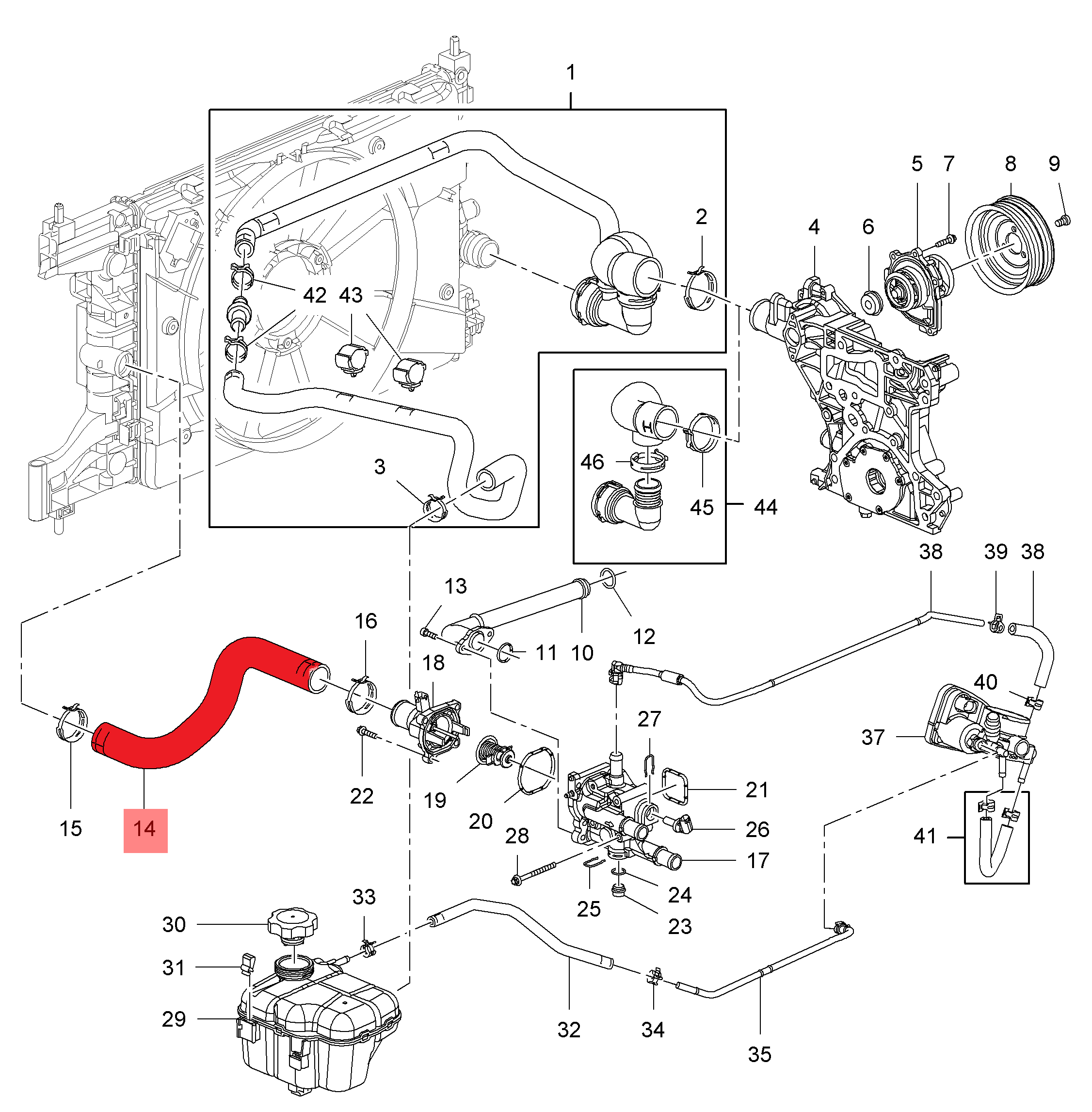 RADIATOR INLET HOSE