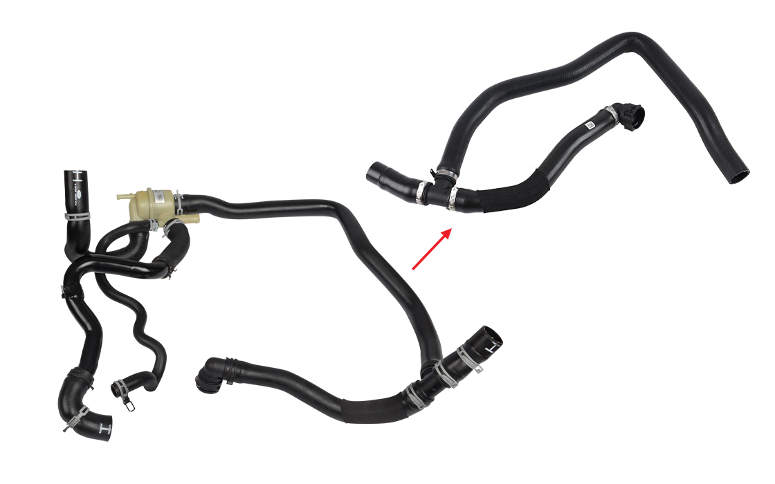 RADIATOR INLET HOSEEXCLUDING METAL and PLASTIC PIPE 