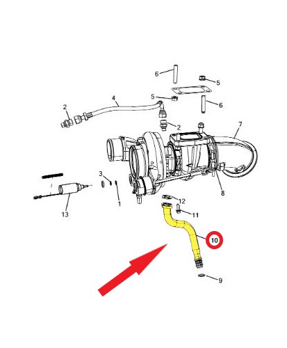 TURBO LUBRICATION PIPE